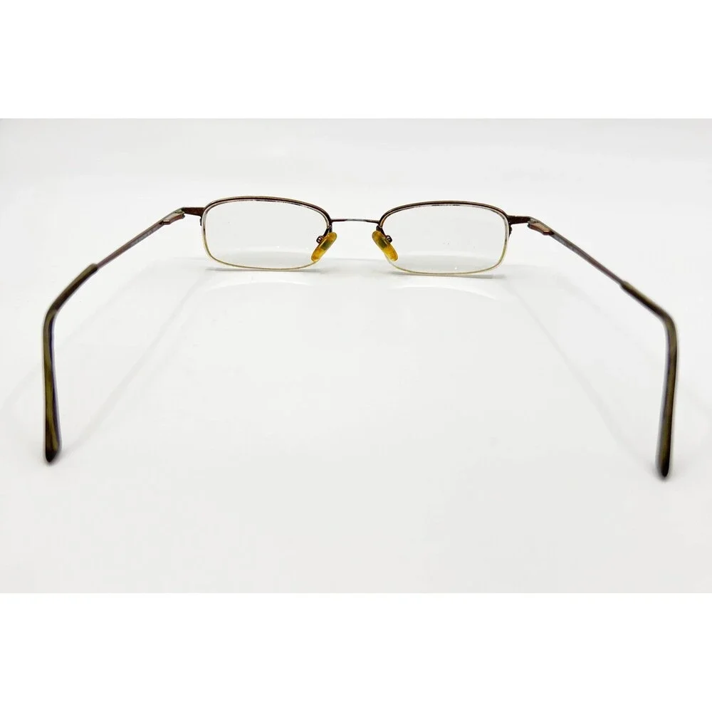Kirkland Signature Smith Eyeglasses Unisex Brown Oval Semi-Rimless 48-19-140